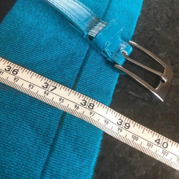 Allison Brittney Brown Tan Teal Sweater Dress Large - Picture 6 of 8